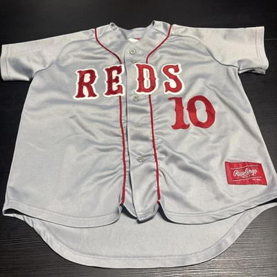 Camiseta de béisbol vintage de los Rawlings YOUTH XL Cincinnati Reds Perkins MLB béisbol Foto 1 de 4