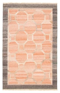 Vintage Hand Woven Kilim Rug 5'1" x 8'2" Traditional Wool Carpet - Picture 1 of 9
