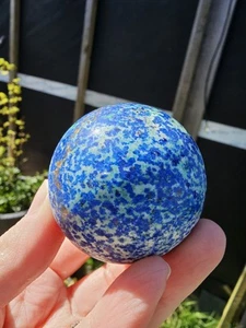 High Quality Natural Azurite Crystal Sphere 155g 4.4cm Green Blue Specimen - Picture 1 of 18