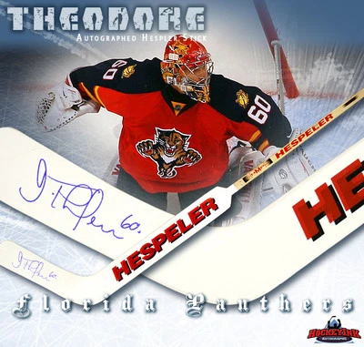JOSE THEODORE Signed Hespeler Goalie Stick - Florida Panthers - Image 1 of 2