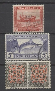 No: 117959 - NEW ZEALAND - LOT OF 4 OLD STAMPS (incl. A PAIR) - USED!! - Picture 1 of 1