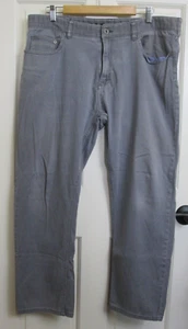 Pantalones de mezclilla Iron Co grises relajados para hombre talla 38/30 real 38x27,5 elásticos 94-32129 - Imagen 1 de 6