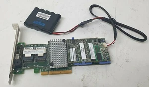 IBM M5110 PCI-E Server RAID 00AE807 46C9027 512MB cache + 49571-16 BBU battery - Picture 1 of 6