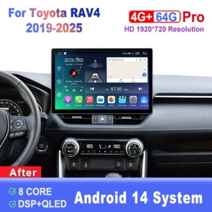 13.1 inch Screen Android Car Radio For Toyota RAV4 2019-2025 Carplay Head Unit - Picture 1 of 7