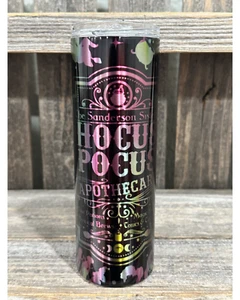 Hocus Pocus - Silver Tumbler - 20oz oz 20 oz. 20oz. Skinny Sublimation Tumbler - Picture 1 of 6