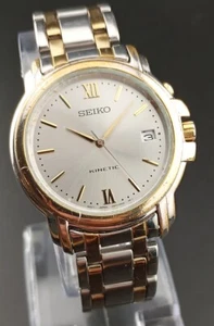 w/Video: Nice Looking 5M42 0J69 Seiko Kinetic Mens Watch. See Details. - Picture 1 of 5