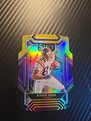 2021 Select Football Randy Moss Black Gold Prizm Die-Cut Card #237 - Image 1 of 3