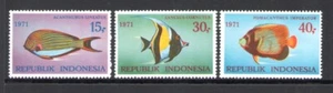 1971 INDONESIA, Stanley Gibbons n.1294-96 - Pesci - MNH** - Picture 1 of 1
