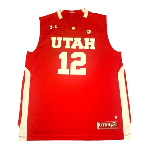 Under Armour NCAA Utah Utes PAC 12 #12 Men's Basketball Jersey Size L Cover