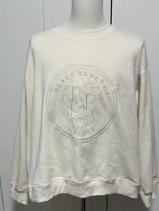 Place Vendome France H&M Off White Ivory NEW Sweatshirt Nwt XXL Womens Pullover - Picture 1 of 7