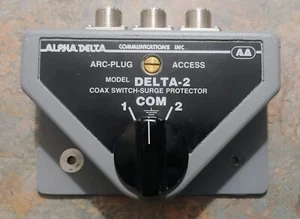Alpha Delta Delta-2 / 2 Position Antenna Switch with surge protection / Mint - Zdjęcie 1 z 3