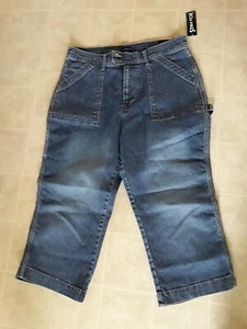 womens size 10 North Crest capri crop jeans blue - Picture 1 of 3