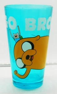 Serie de televisión Hora de Aventuras Jake y Finn Bros vidrio de pinta tintado azul 16 oz SIN USAR - Imagen 1 de 1