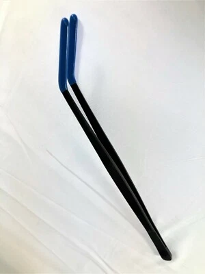 TAMSCO All Purpose Tongs, 12" with angled, rubber coated head (from USA)