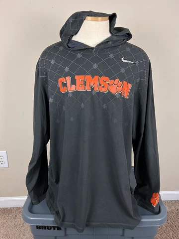 Nike Clemson Tigers Long Sleeve Hoodie Shirt NCAA Championship Men’s Size XXL Cover
