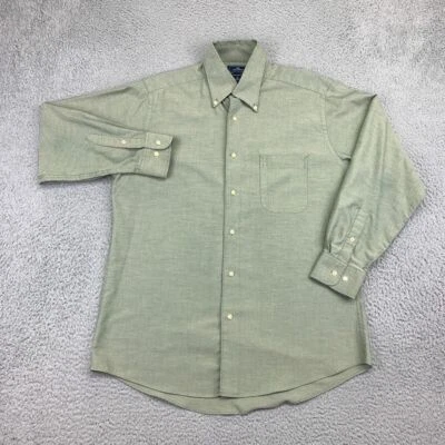 Dockers Shirt Mens Medium Heather Green Long Sleeve Button-Down Wrinkle Free - Image 1 of 4