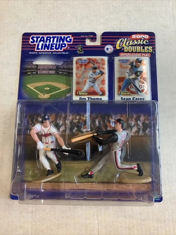 Starting Lineup 2000 Classic Doubles Jim Thome Sean Casey Action Figures Box 16 Cover