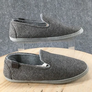 Dearfoams Slippers Womens 11 Extra Large Slip On Flats Comfort Gray Slip On - Picture 1 of 16