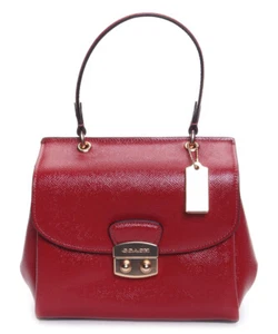 NWT Coach Crossgrain Leather Avary Crossbody Satchel Red $350 - Bild 1 von 3