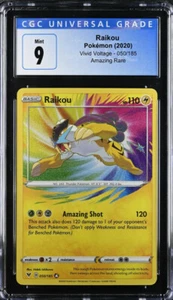 Pokemon 2020 Vivid Voltage Raikou Amazing Rare Holo CGC 9 50/185 - Bild 1 von 1