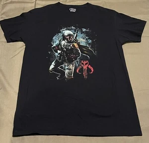 Camiseta Negra Star Wars Diseño Gráfico Boba Fett Lucasfilm Ltd Talla M - Imagen 1 de 4
