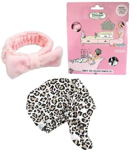 The Vintage Cosmetic Company Simply Spa-Vellous conjunto de mimos, diadema y turbante para el cabello - Imagen 1 de 4