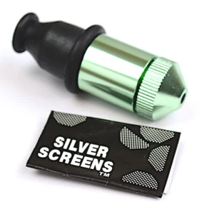 Sneak a Toke Metal Bullet Pfeife GRÜN One Hitter Tabakpfeife mit Sieben - Bild 1 von 6