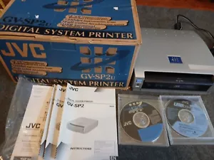 JVC Digital System Printer GV-SP2 Photo Printer + Box + Manual + Driver - Picture 1 of 7