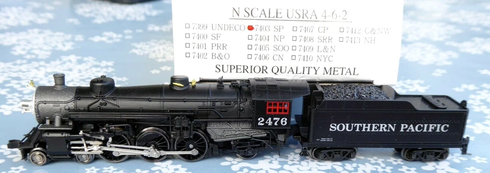Model Power 7403 N US Locomotive USRA 4-6-2 Pacific Southern Pacific Era 2/3 - Image 1 of 4