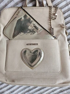 Moschino Leder Rücksack Beige Gold Damen - Bild 1 von 3