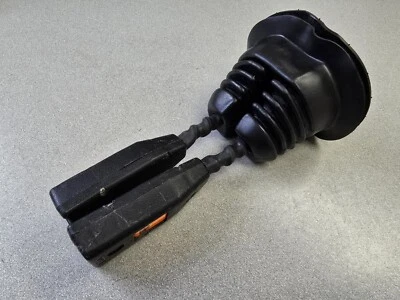 EXCELLENT PAIR USED ORIGINAL PORSCHE 911 912E 930 SEAT BELT RECEIVERS W BOOT 4 - Image 1 of 4