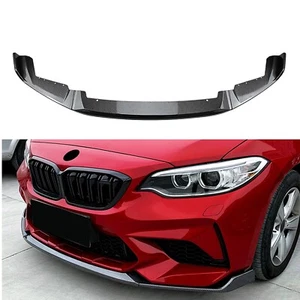 For BMW 2 Series F87 M2 Coupe 2016-21 2019 Front Bumper Spoiler Splitter Lip Kit - Picture 1 of 11