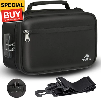 Smell Proof Bag, Odor Proof Bags Stash Box Container with Combination Lock, Trav - Image 1 of 4