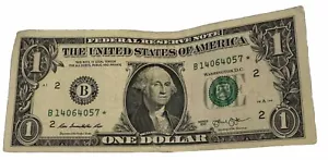 $1.00 2013 Star B Series Federal Reserve Note - Picture 1 of 2