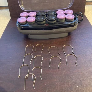 Rizadores Conair 12 Jumbo Terciopelo Flocado Hot Rollers Modelo CHV14X - Falta 1 Clip - Imagen 1 de 8
