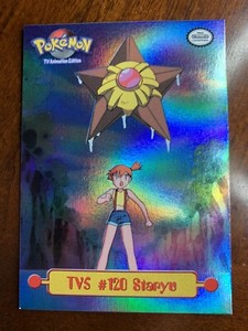 1999 Topps Pokemon TV #TV5 Staryu Rainbow Foil Smooth Texture