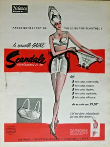 PRESSEWERBUNG 1960 SKANDAL MANTEL ÜBERELASTISCHER BH 211 - Bild 1 von 1
