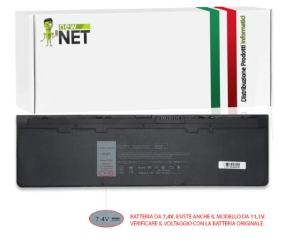 NEW NET Batteria 6000mAh - 7,4V compatibile con Dell Latitude E7240 E7250