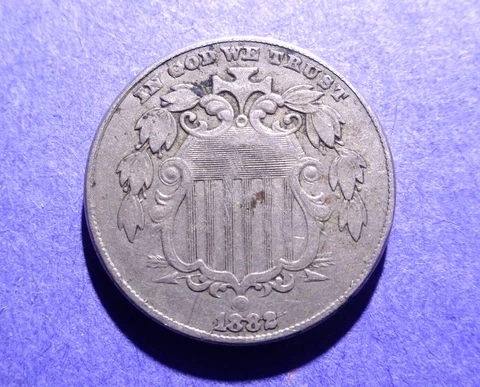 1882 Shield Nickel  VF details Cover