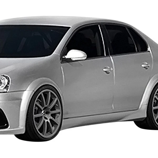 For Volkswagen Jetta 05-10 Side Skirt Rocker Panels R-GT Style Fiberglass Wide Foto 1 de 4