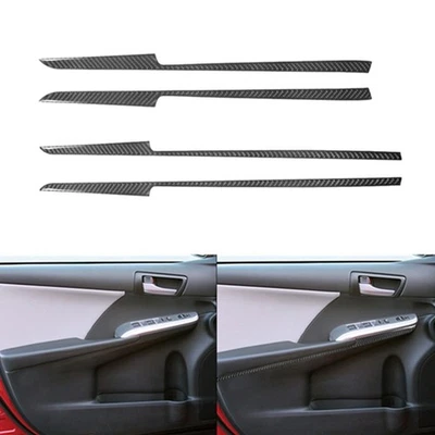 4Pcs Carbon Fiber Interior Door Panel Cover Trim For Toyota Camry 2012-2014 - image 1 of 4