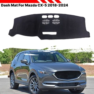 For Mazda CX-5 2018-2024 Black Non-Slip Dash Dashboard Mat Cover Carpet Pad - Foto 1 di 5