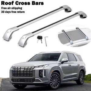 2PCS Cross Bar Fits For Hyundai Palisade 2020-2025 Roof Rail Luggage Kayak Bars - Picture 1 of 9