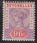 Seychelles 1890-92 96c Die I hinged mint SG8 cat £70