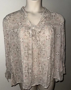 Lucky Brand Langarm Bluse Oberteil Damen Gr. XL - Bild 1 von 4