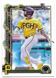 2025 Topps Holiday Variation Back SSP Andrew McCutchen (#H79) Piratas - Imagen 1 de 2