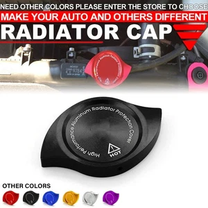 Aluminum Radiator Protection Cap Cover Black for Honda Accord Civic CR-V CRX RSX - Picture 1 of 7