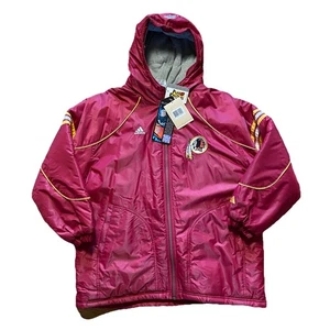 Giacca invernale vintage Washington Redskins con cappuccio Adidas Large 1998 nuova con etichetta *LEGGI* - Foto 1 di 24