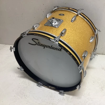 Bajo Slingerland cromado sobre madera 28" con insignia Niles #524056 Foto 1 de 4