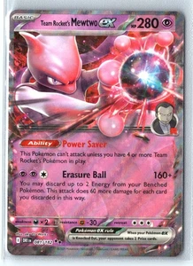 Team Rocket's Mewtwo ex 081/182 Pokemon Scarlet & Violet Destined Rivals - Imagen 1 de 1